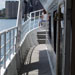 Wrap-around deck access on charter yacht Miss Toronto